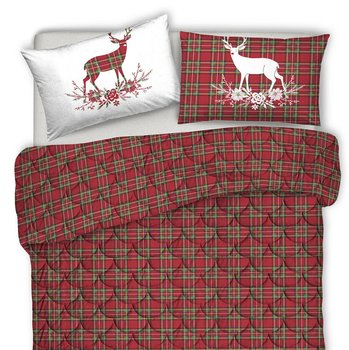 Trapunta invernale in cotone made in Italy CERVO ROSSO