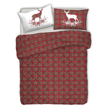 Trapunta invernale in cotone made in Italy CERVO ROSSO