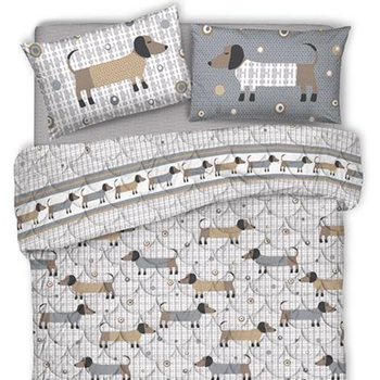 Trapuntino Primaverile in cotone made in Italy BASSOTTI BEIGE