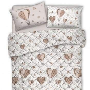 Trapuntino Primaverile in cotone made in Italy MONGOLFIERE BEIGE