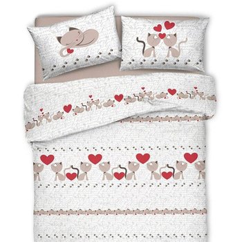 Trapuntino primaverile in cotone made in italy - CATS BEIGE