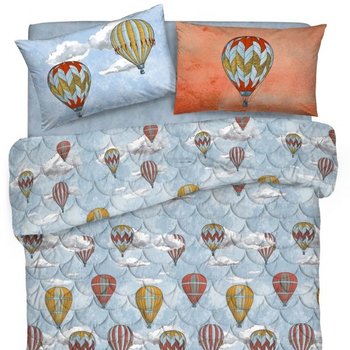 Trapuntino primaverile in cotone made in italy - VOLARE ARANCIO