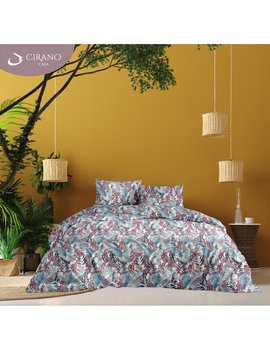 Copripiumino matrimoniale in cotone TROPICAL - BLU