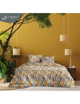 Copripiumino matrimoniale in cotone TROPICAL - OCRA