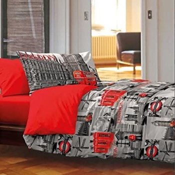 Completo lenzuola in cotone Londra