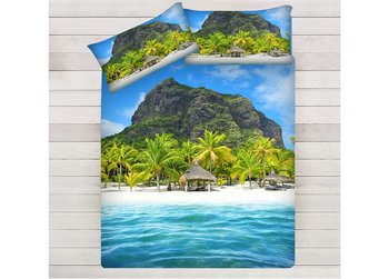 Completo lenzuola matrimoniale in cotone Paradise con stampa digitale