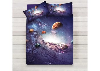 Completo lenzuola matrimoniale in cotone Cosmo in stampa digitale