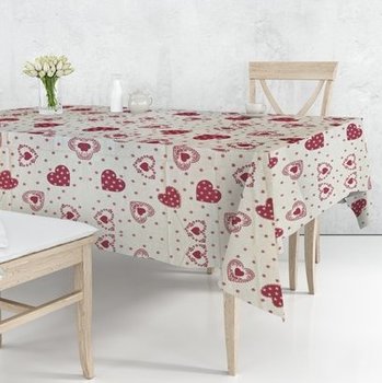 Tovaglia Cuori Tirolo ROSSO - in varie misure