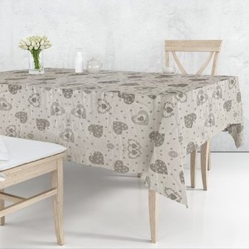 Tovaglia Cuori Tirolo Beige140x140 + 4 Tovaglioli