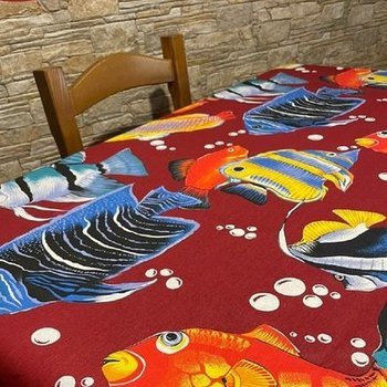 Tovaglia Pesci Rossa - varie misure