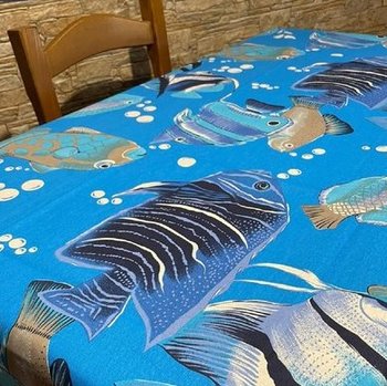 Tovaglia Pesci Blu - varie misure