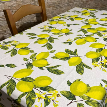 Tovaglia Limoni White - varie misure