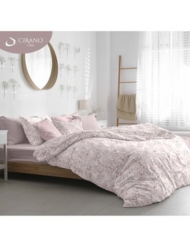 Copripiumino matrimoniale in cotone MAGNOLIA - ROSA