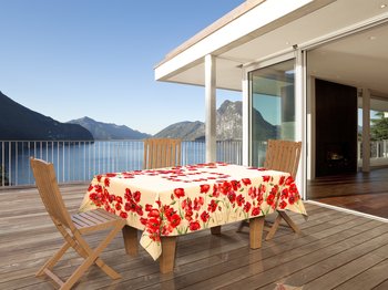 Tovaglia Papaveri in stampa digitale in varie misure