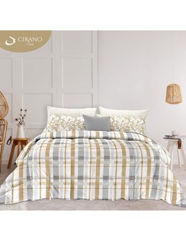 Trapunta matrimoniale invernale Made in Italy TEXTURE - OCRA