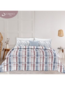 Trapunta matrimoniale invernale Made in Italy TEXTURE - BLU