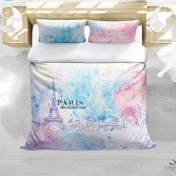 Copripiumino matrimoniale in stampa digitale DOUX PARIGI