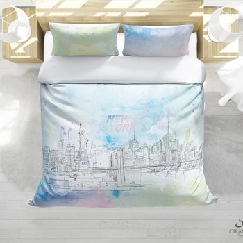 Copripiumino matrimoniale in stampa digitale SWEET NEW YORK