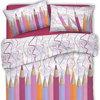 Copripiumino in cotone Matitone Rosa