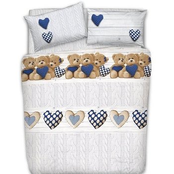 Copripiumino in cotone Orsetti  Blu