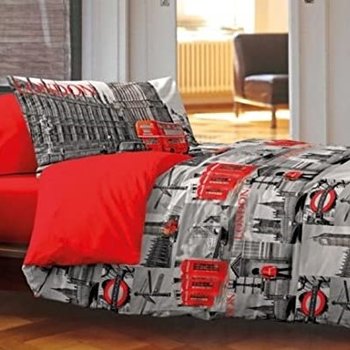 Parure copripiumino in cotone made in Italy LONDRA