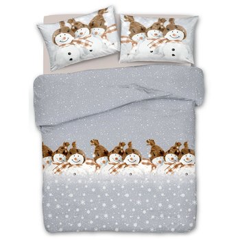 Copripiumino in cotone SNOWMAN BEIGE