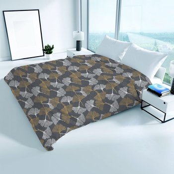 Copriletto con federe in cotone Piquet Foglia Gialla