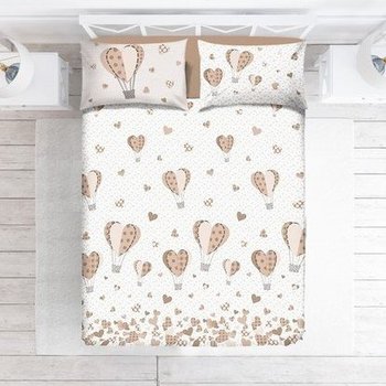 Copriletto in cotone Piquet Mongolfiere Beige