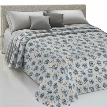 Copriletto in cotone Piquet Corallo