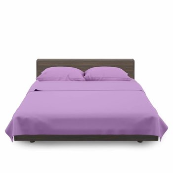 Completo lenzuola in cotone Lilla
