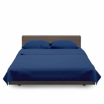 Completo lenzuola in cotone Blu