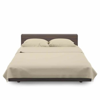 Completo lenzuola in cotone Panna