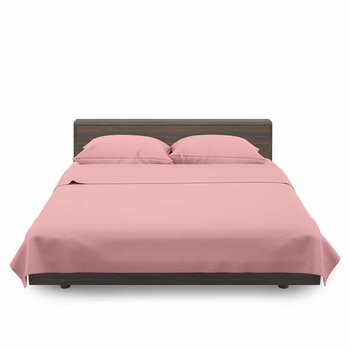 Completo lenzuola in cotone Rosa