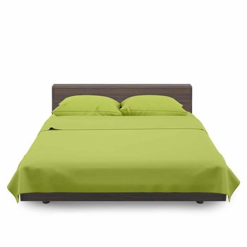 Completo lenzuola in cotone Verde Mela