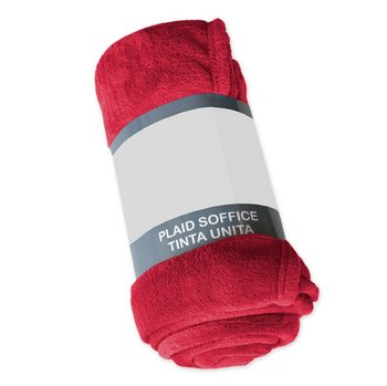 Coperta Plaid in morbidissimo Pile Rosso 150x200