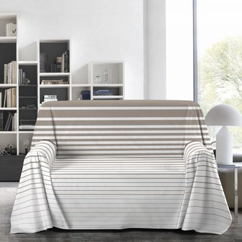 Copridivano arredatutto 260x290 made in Italy Rigato Beige