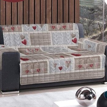 Copridivano in varie misure Shabby Love Rosso
