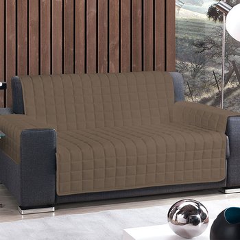 Copridivano in varie misure tinta unita Tabacco