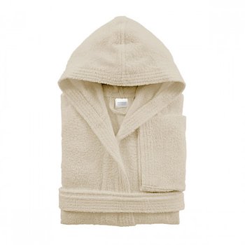 Accappatoio in morbida spugna di cotone in varie taglie Beige