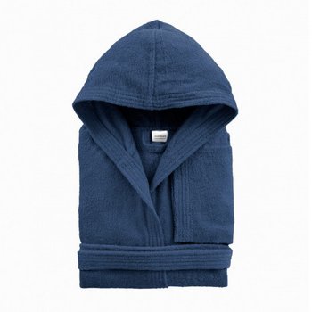 Accappatoio in morbida spugna di cotone in varie taglie Blu Royal