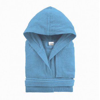 Accappatoio in morbida spugna di cotone in varie taglie Azzurro