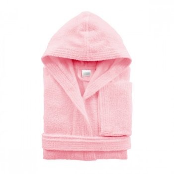 Accappatoio per Bambini in morbida spugna di cotone Rosa 4-16 anni