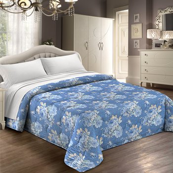 Trapunta invernale in Microfibra 300 gr. Laura Blu