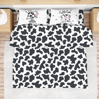 Completo lenzuola in flanella made in Italy MUCCA