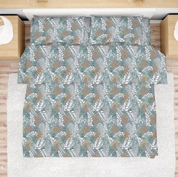 Completo lenzuola in flanella made in Italy FOGLIA