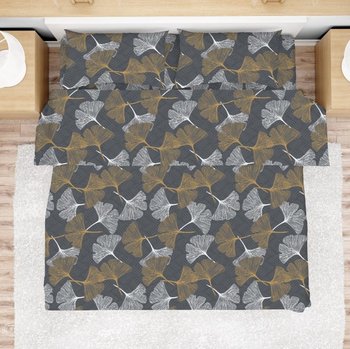 Completo lenzuola in flanella made in Italy GINKO GIALLO