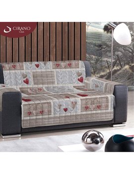 Copridivano Patchwork Rosso - Varie misure