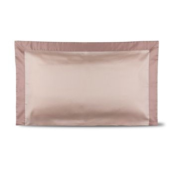 Federa singola in raso 300 fili Rosa petalo