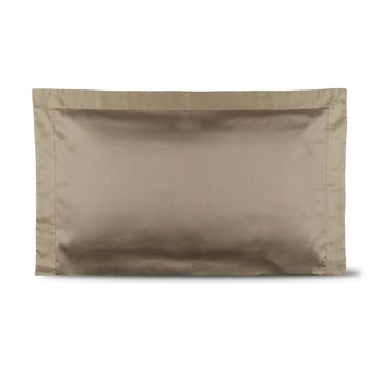 Federa singola in raso 600 fili Argilla