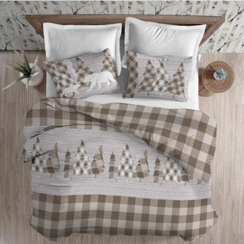 Copripiumino in calda Flanella CANADA BEIGE